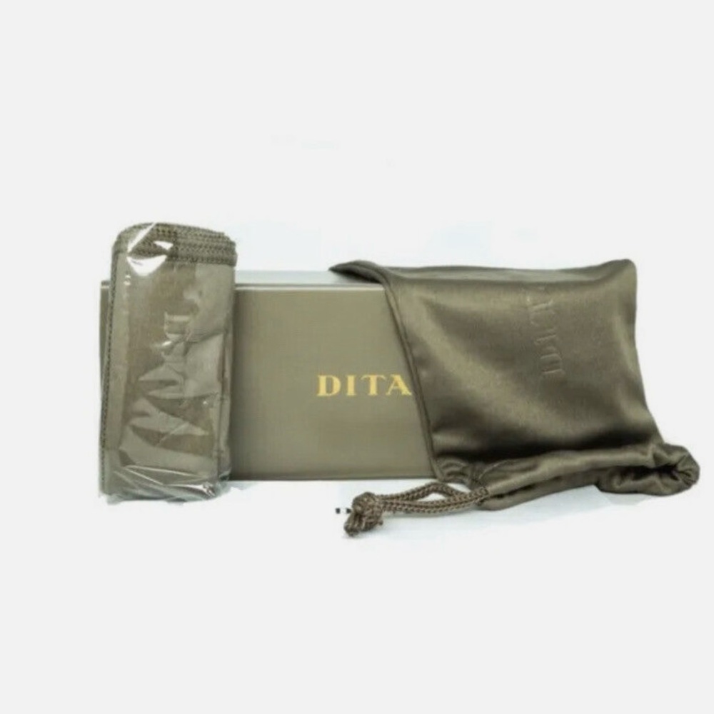 DITA EMBRA DTS155-A-03 Silver Gold Dark Gradient Lens Rimless Sunglasses- New - Picture 7 of 16